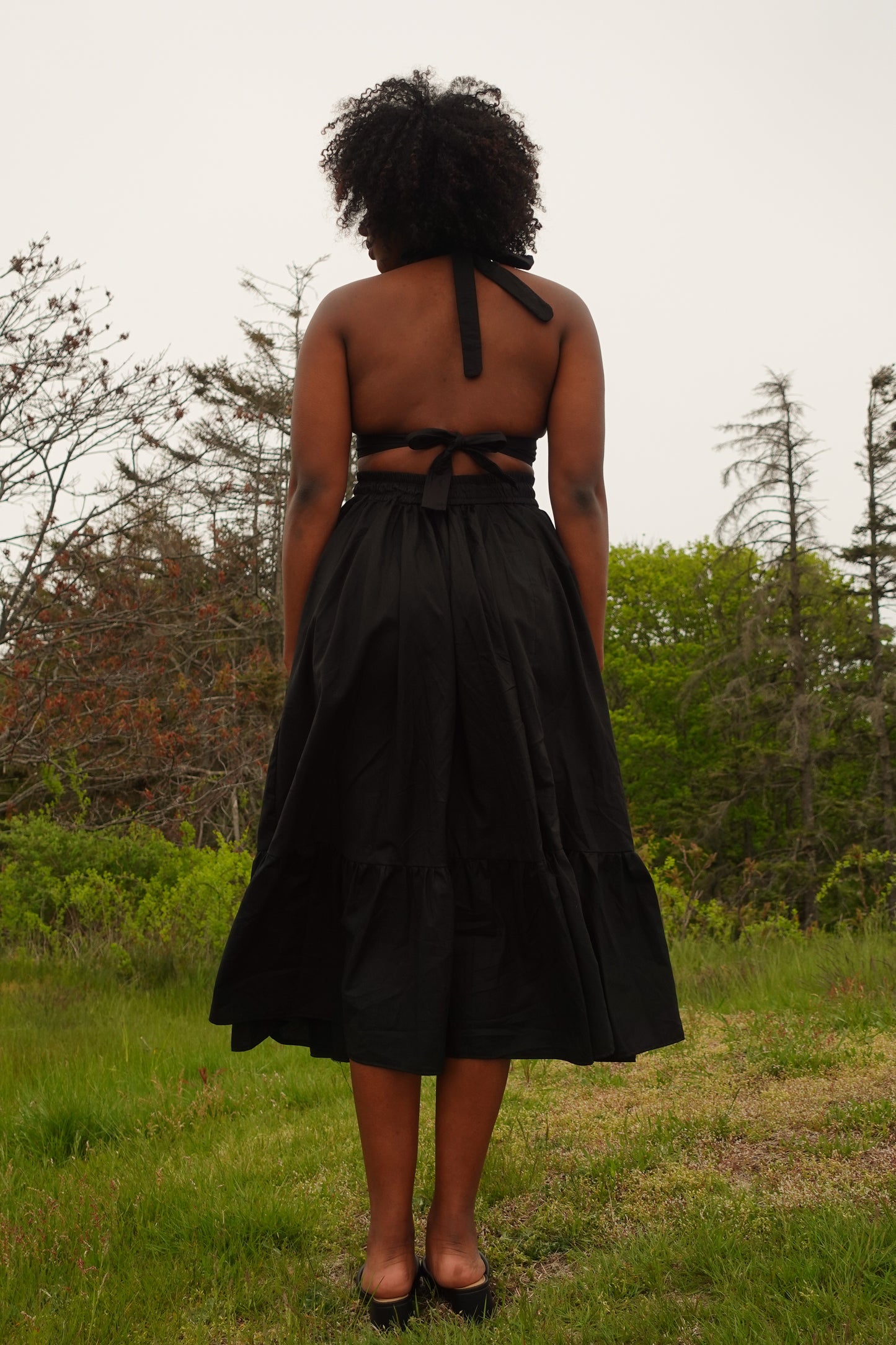 Black Halter Top