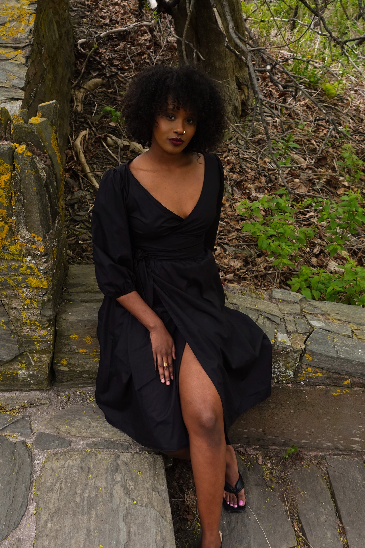 Black Wrap Dress