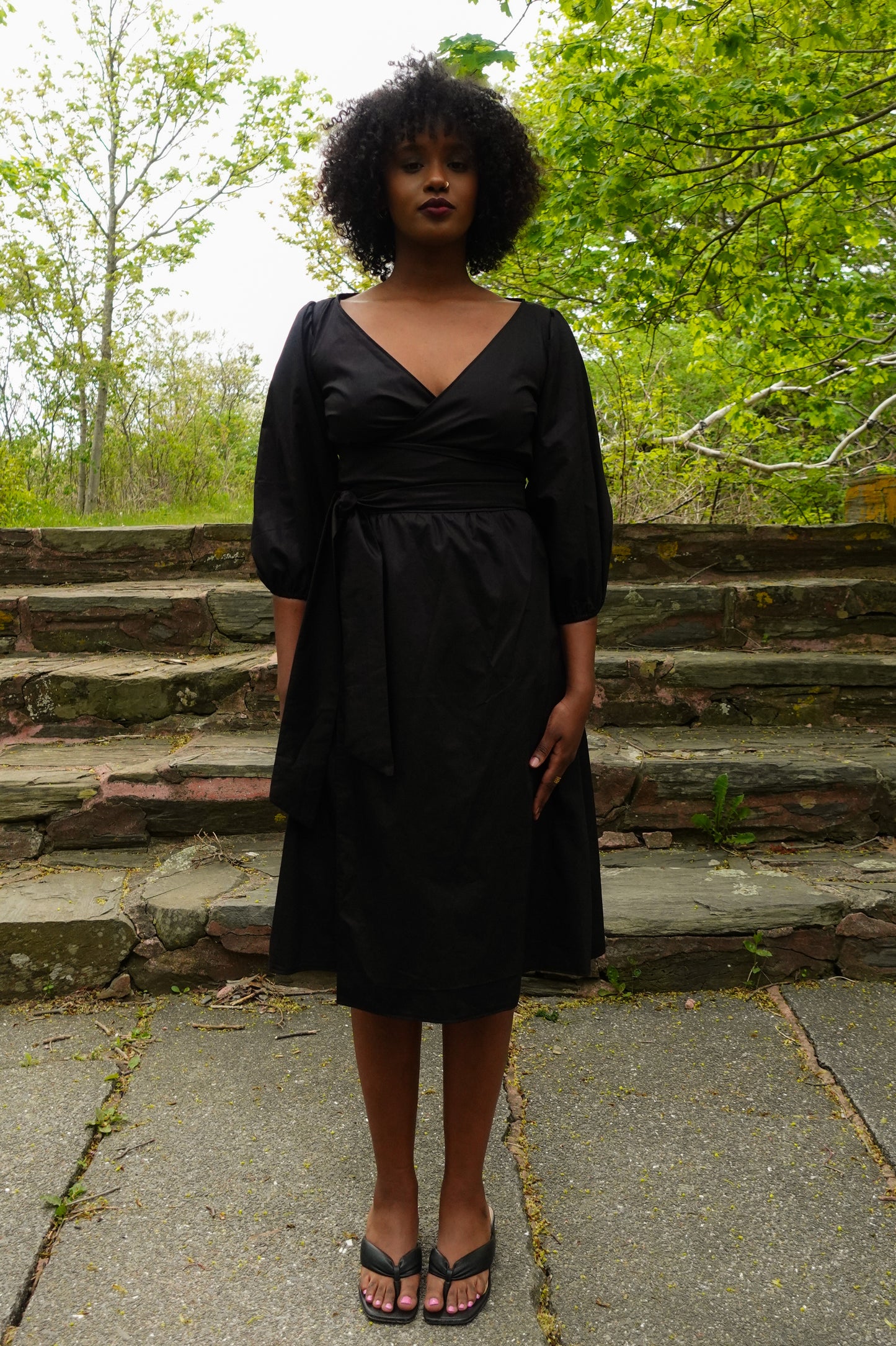 Black Wrap Dress