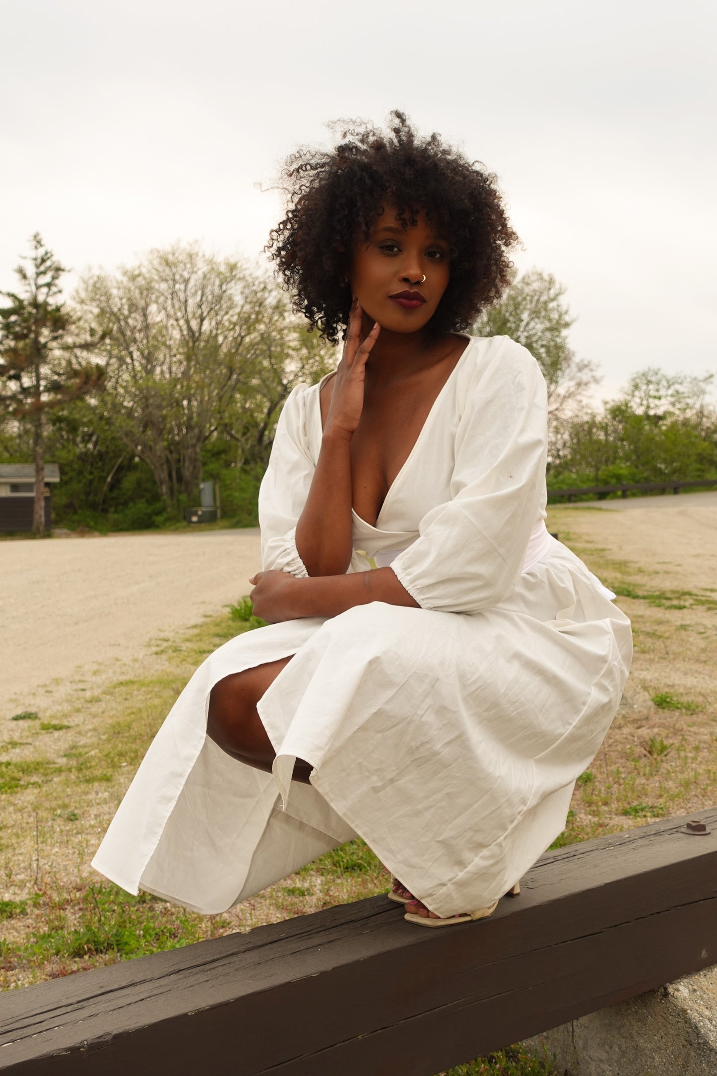 White Wrap Dress
