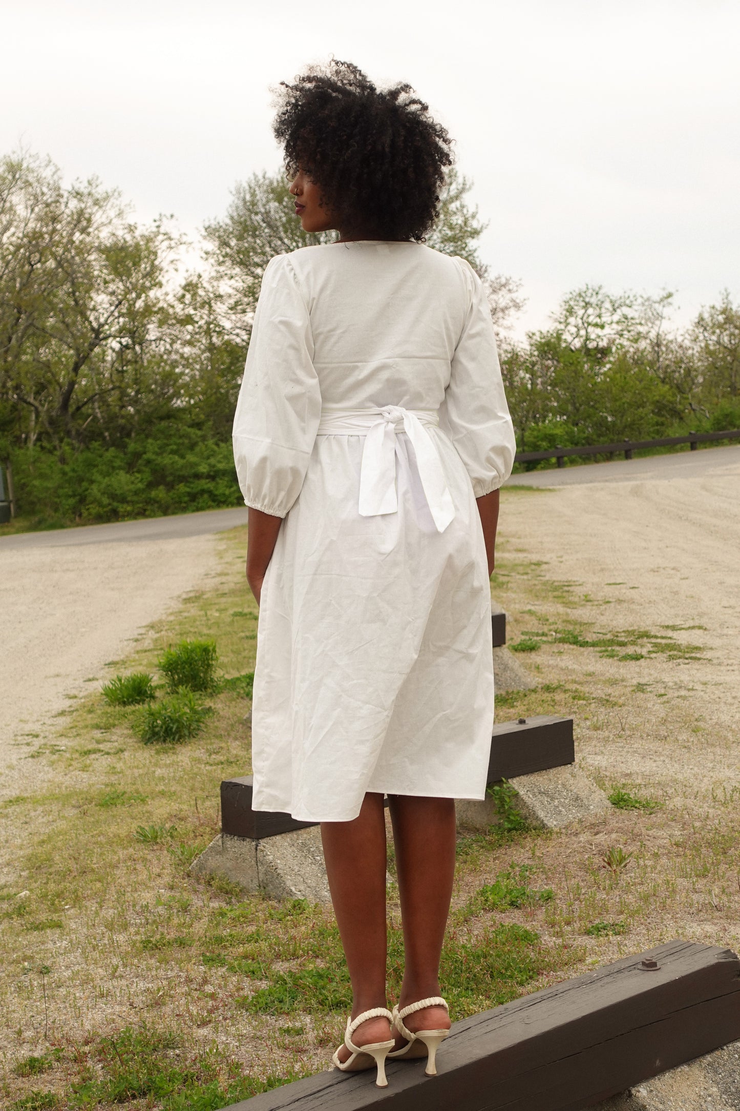 White Wrap Dress