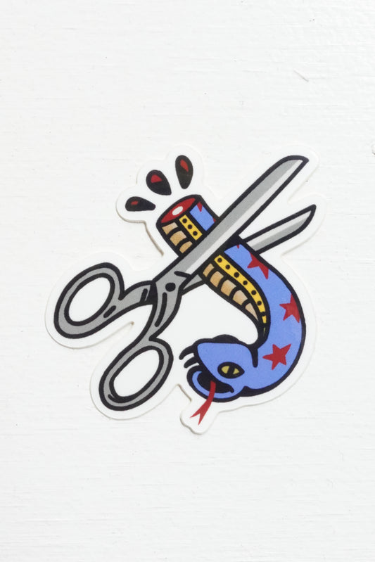 Snipping Scissor Sticker