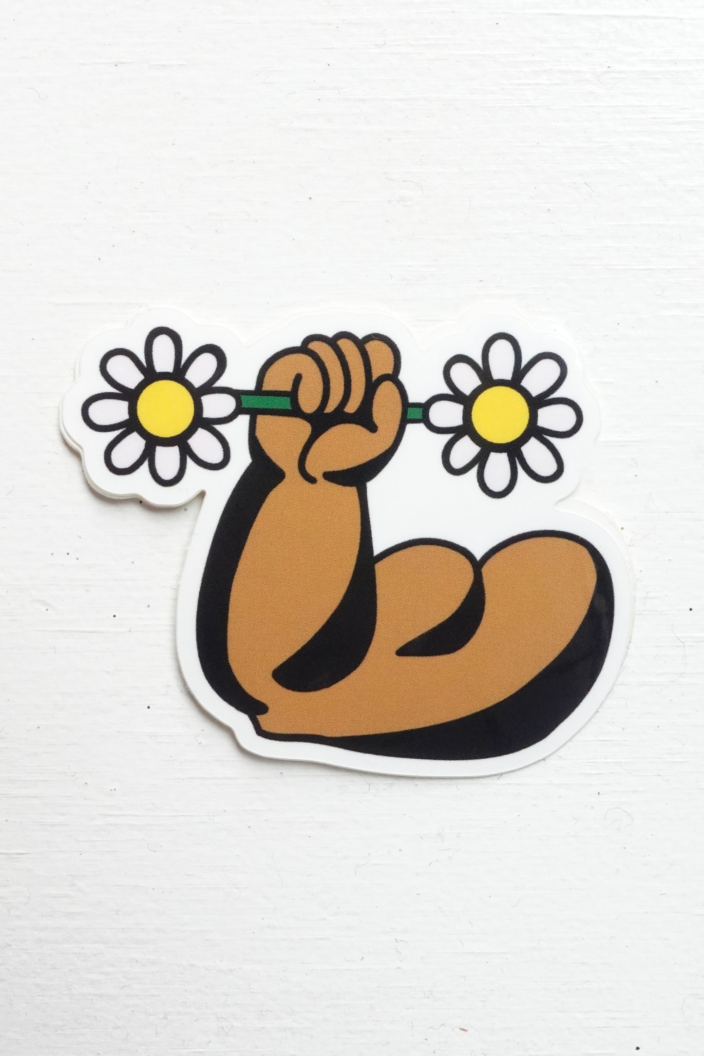 Pumping Daisies Sticker