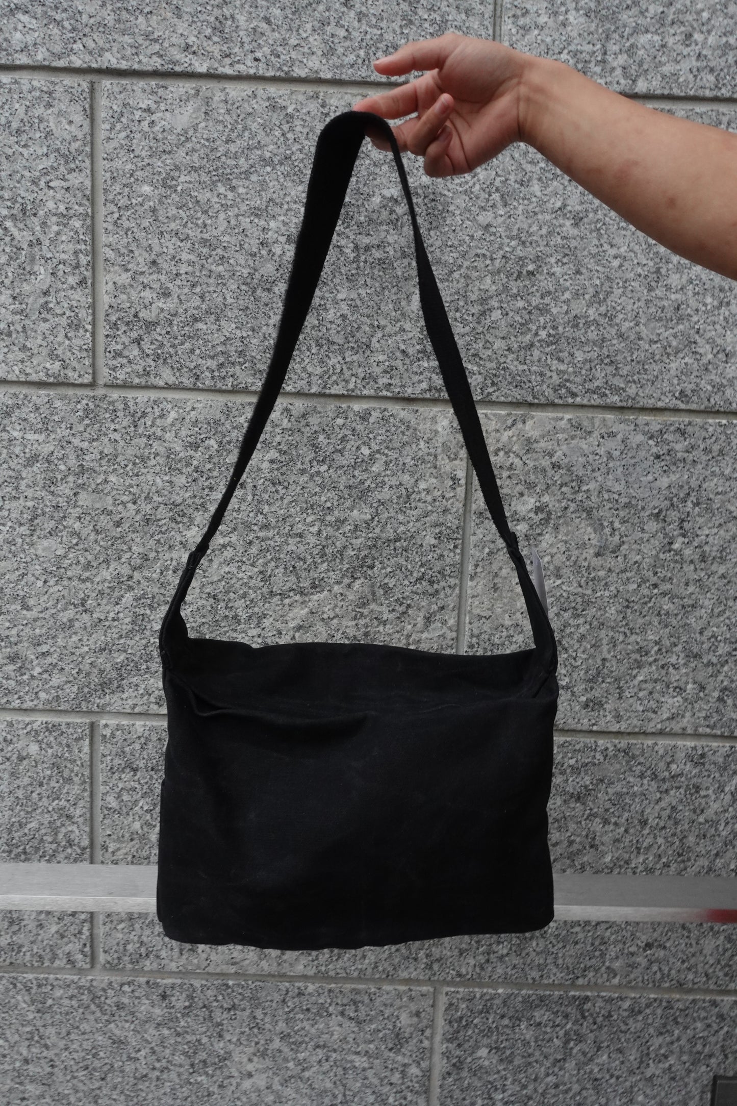 Black Rum Waxed Slouch Pouch