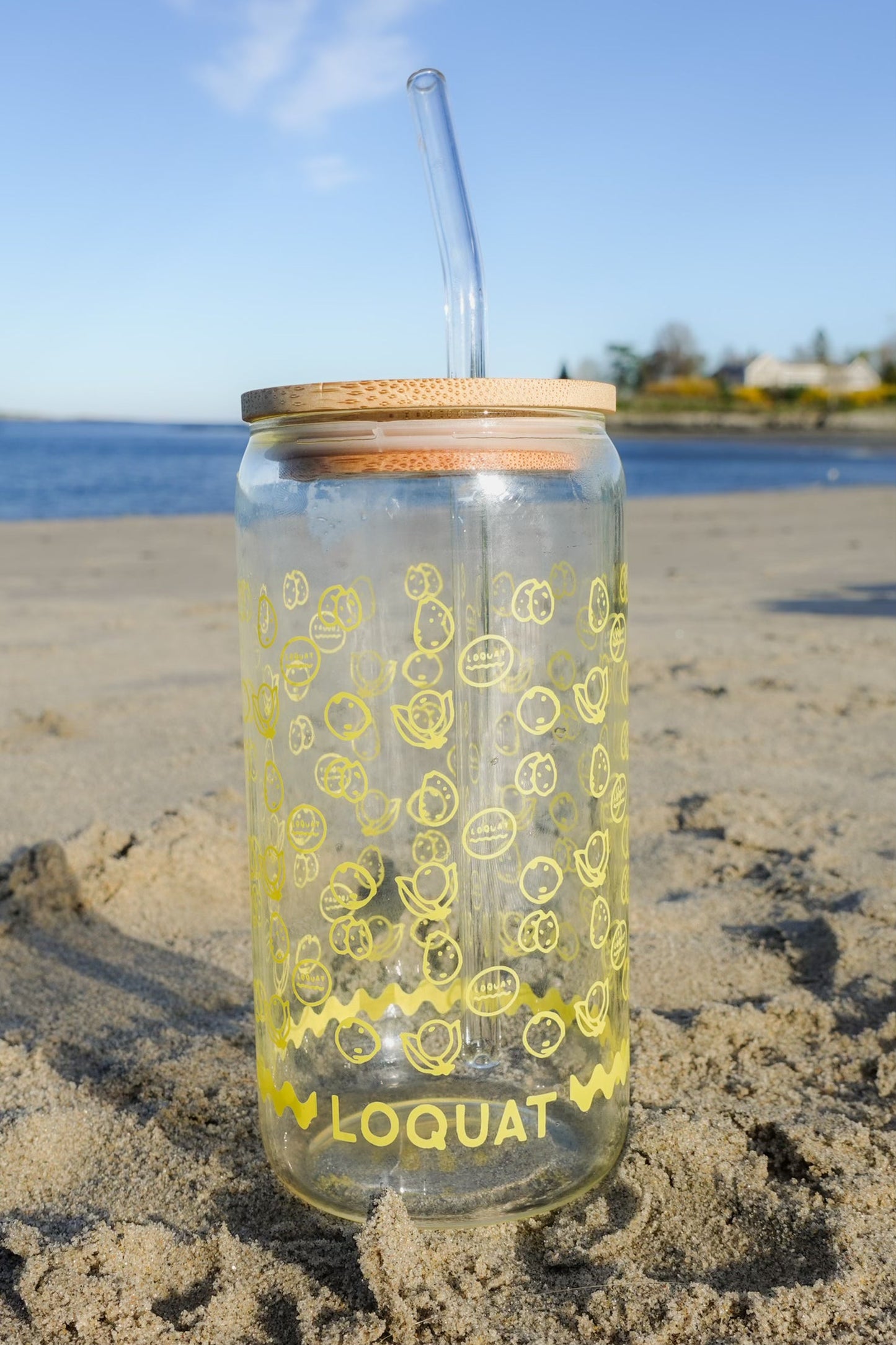 Loquat Dot Glass Tumbler
