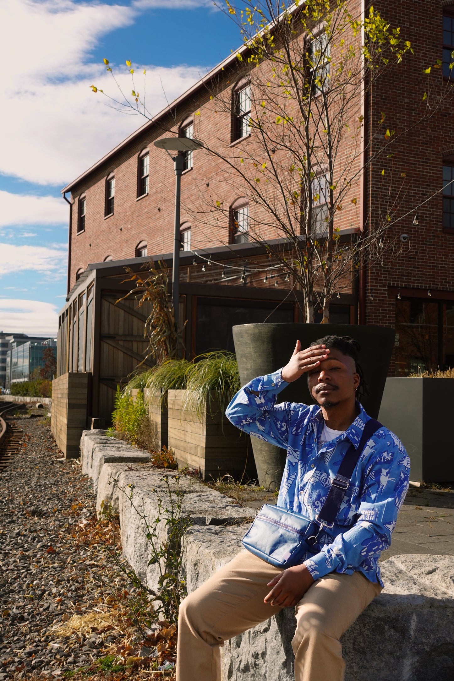 Long Sleeve Button Down - Fried Fish