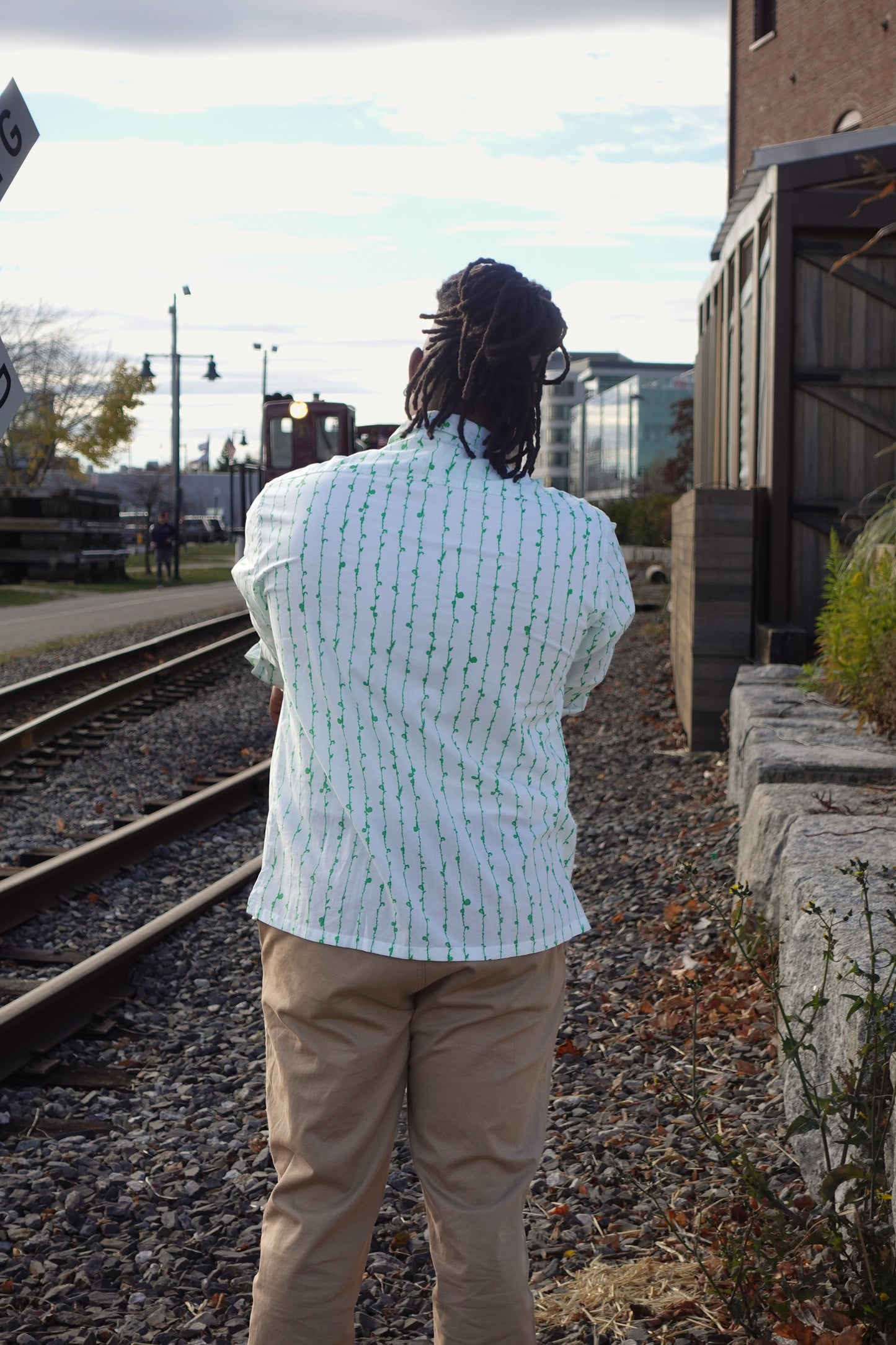 Long Sleeve Button Down - Fiddlehead