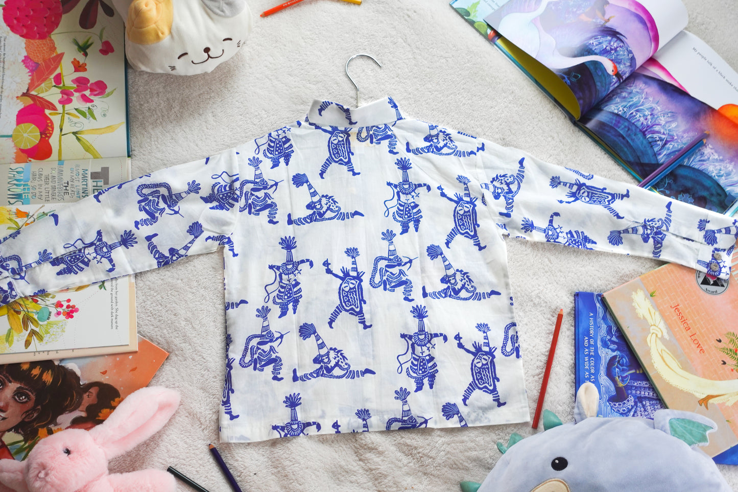 Youth's St. Georges Gombey button shirt