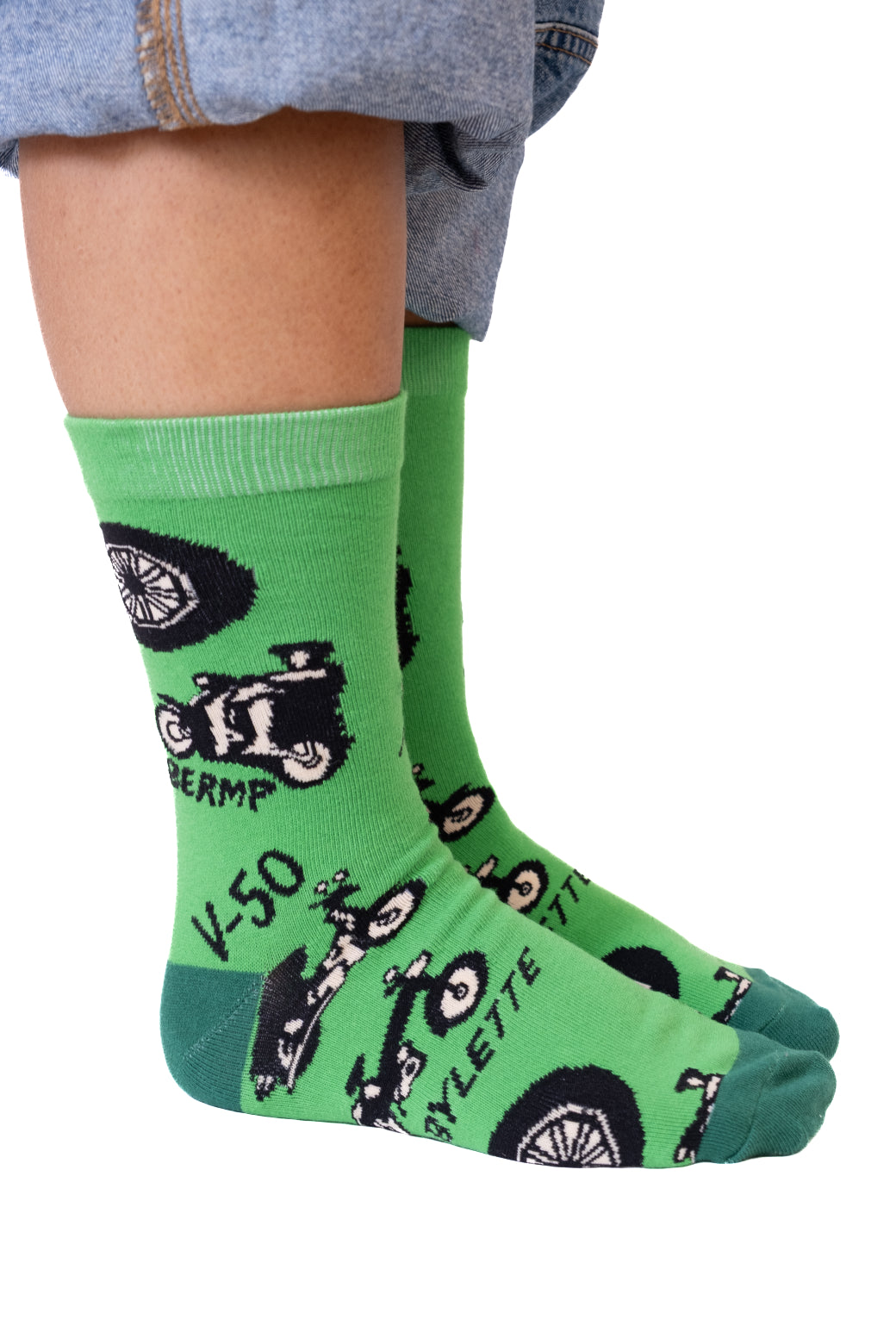 Bermuda Grass Mobylette Socks
