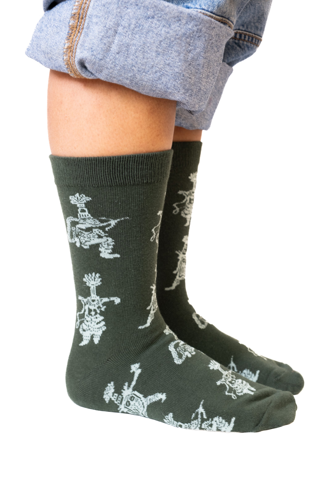 Bermuda Grass Gombey Socks