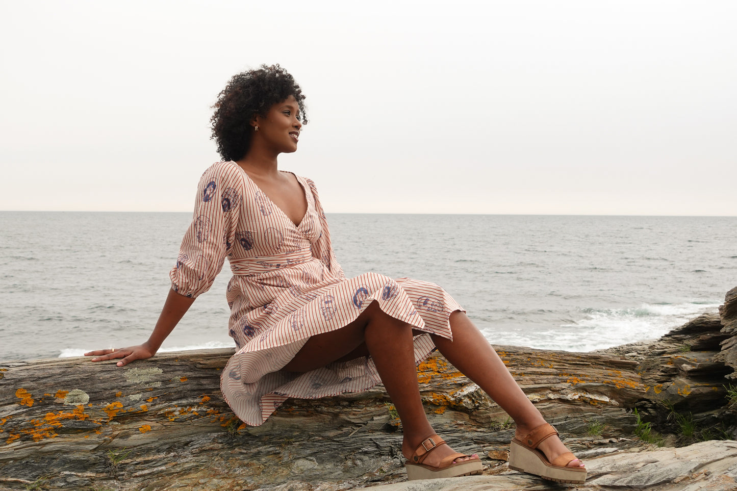 Oyster Wrap Dress