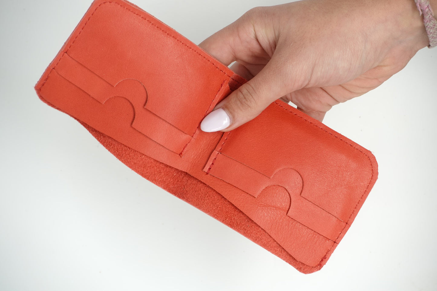Upcycled Leather Wallet: 007