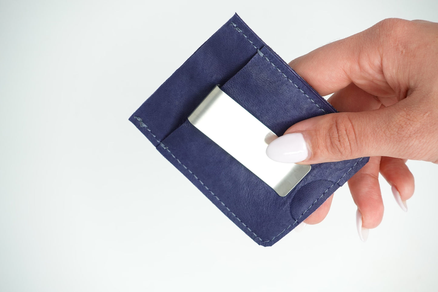 Upcycled Leather Cardholder: 006