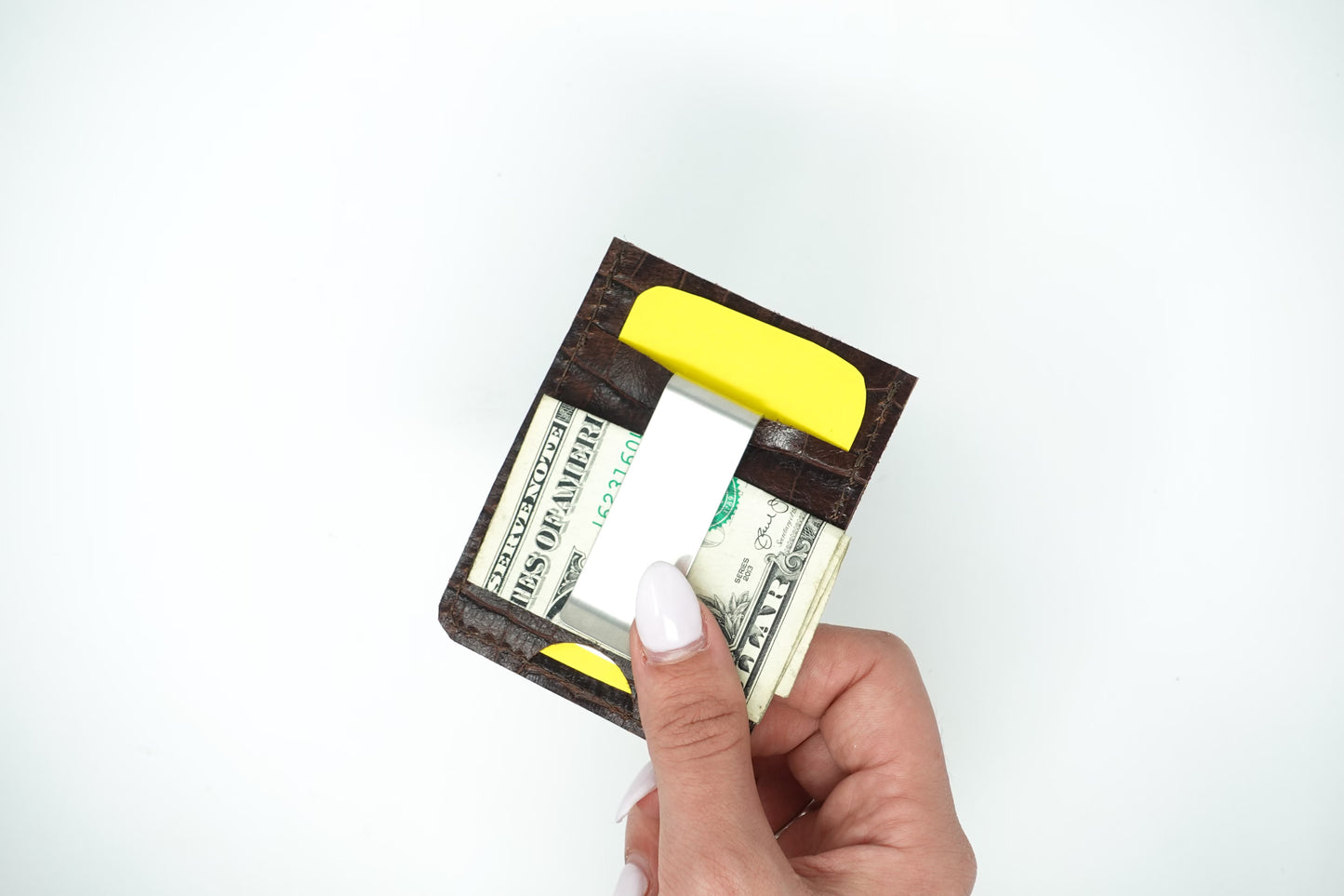 Upcycled Leather Cardholder: 003