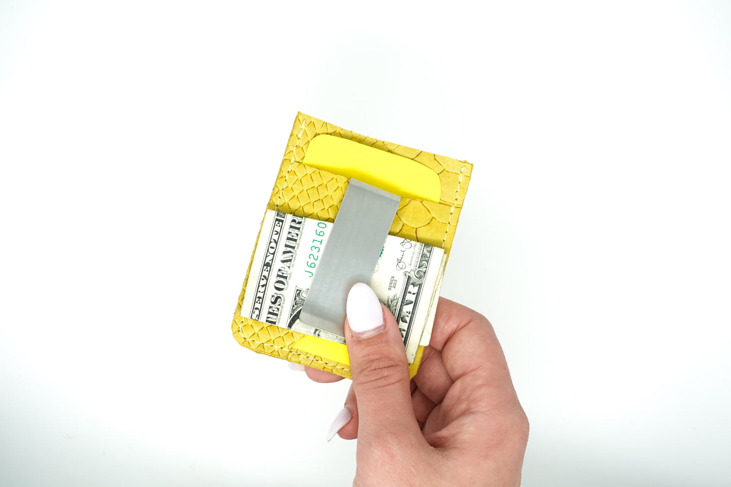 Upcycled Leather Cardholder: 007