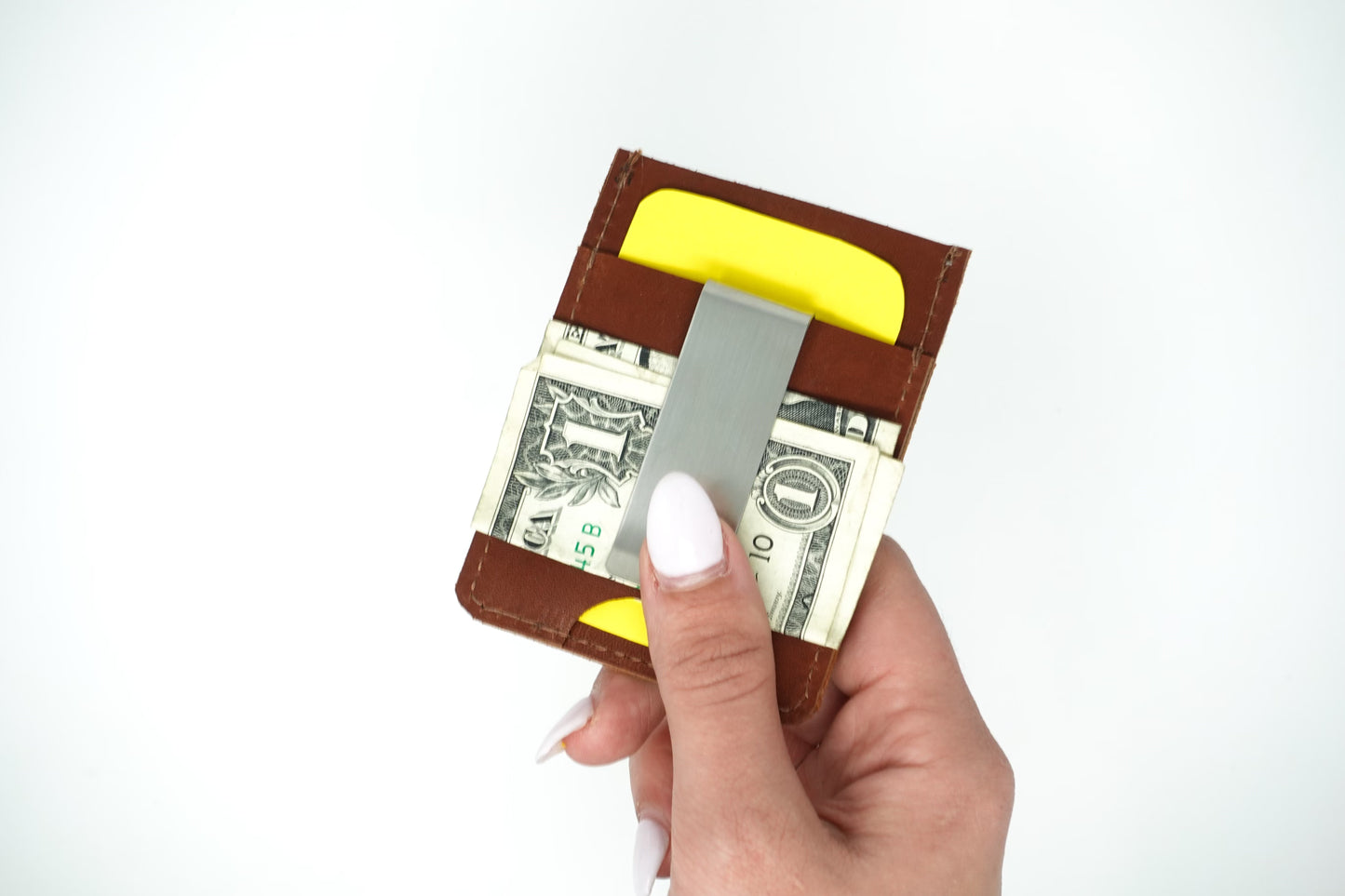 Upcycled Leather Cardholder: 002