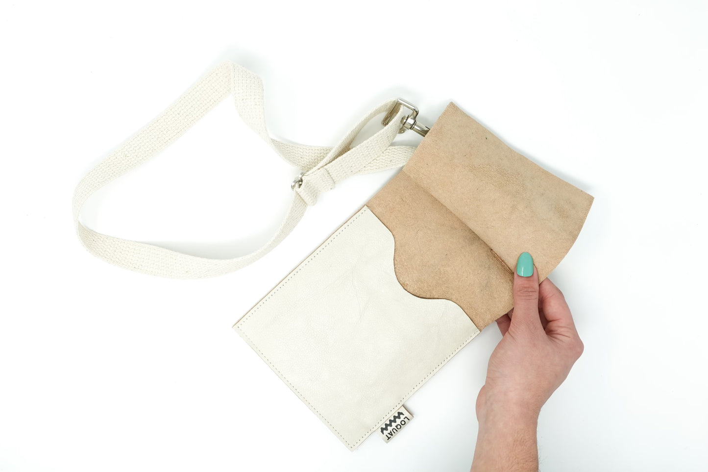 Upcycled Leather Sling: 002