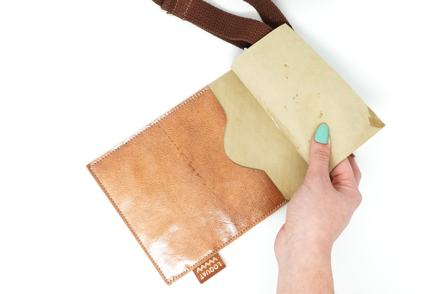Upcycled Leather Sling: 004