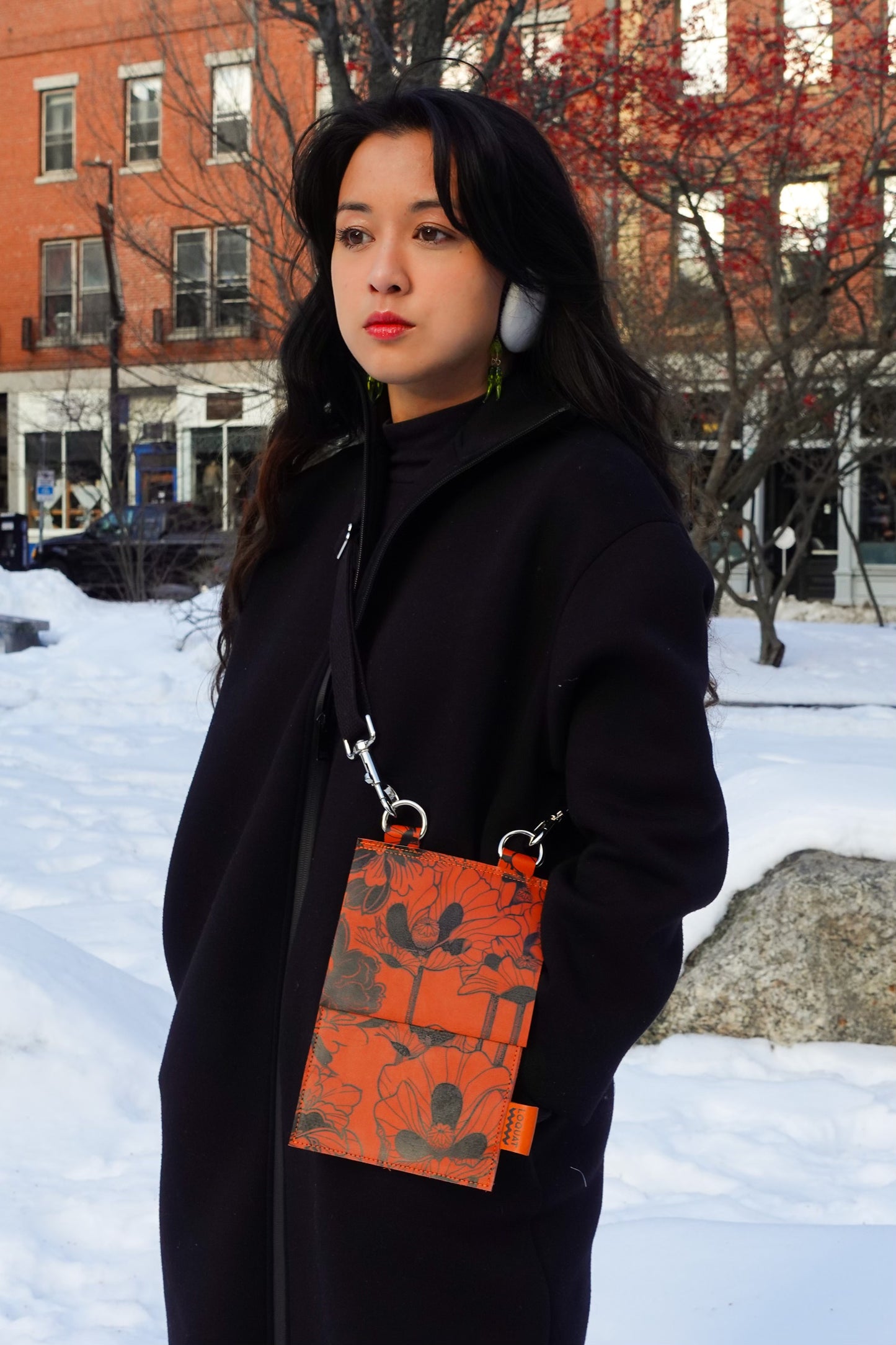 Upcycled Leather Sling: 003