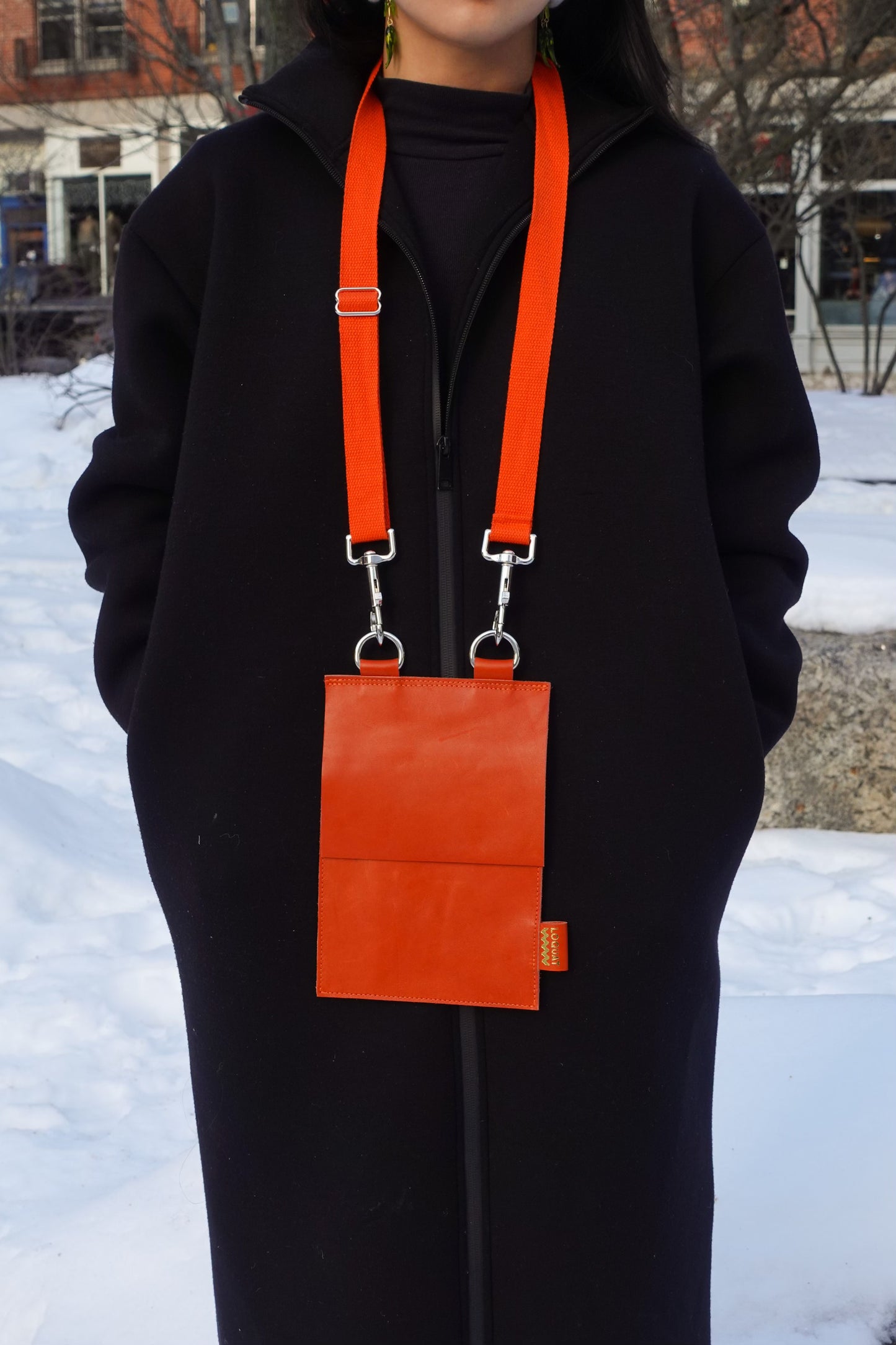 Upcycled Leather Sling: 001