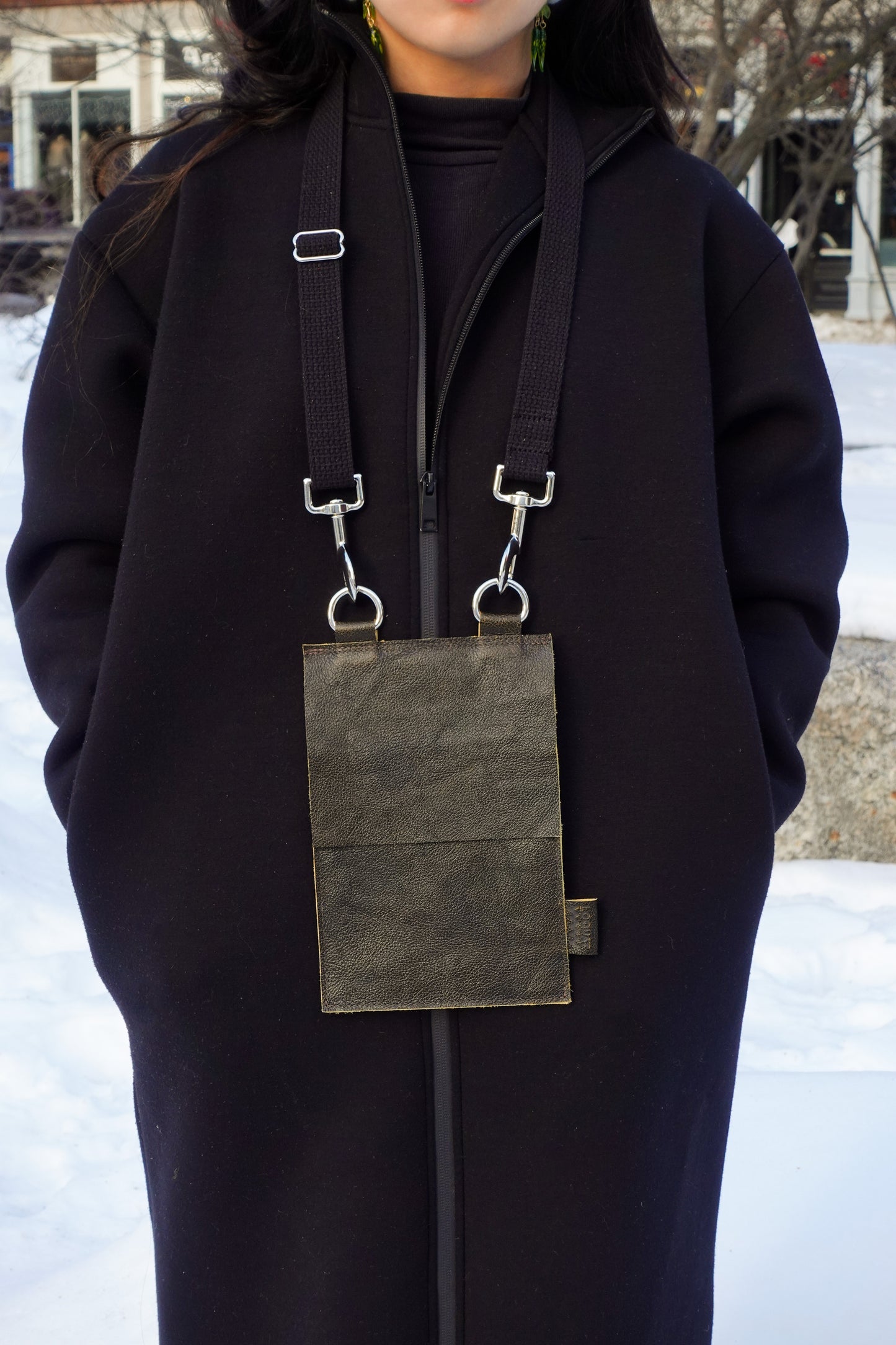 Upcycled Leather Sling: 005