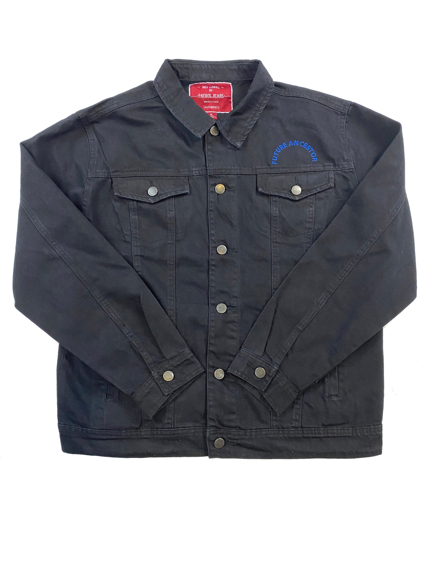 XL Dia de Los Muertos Denim Jacket- 13