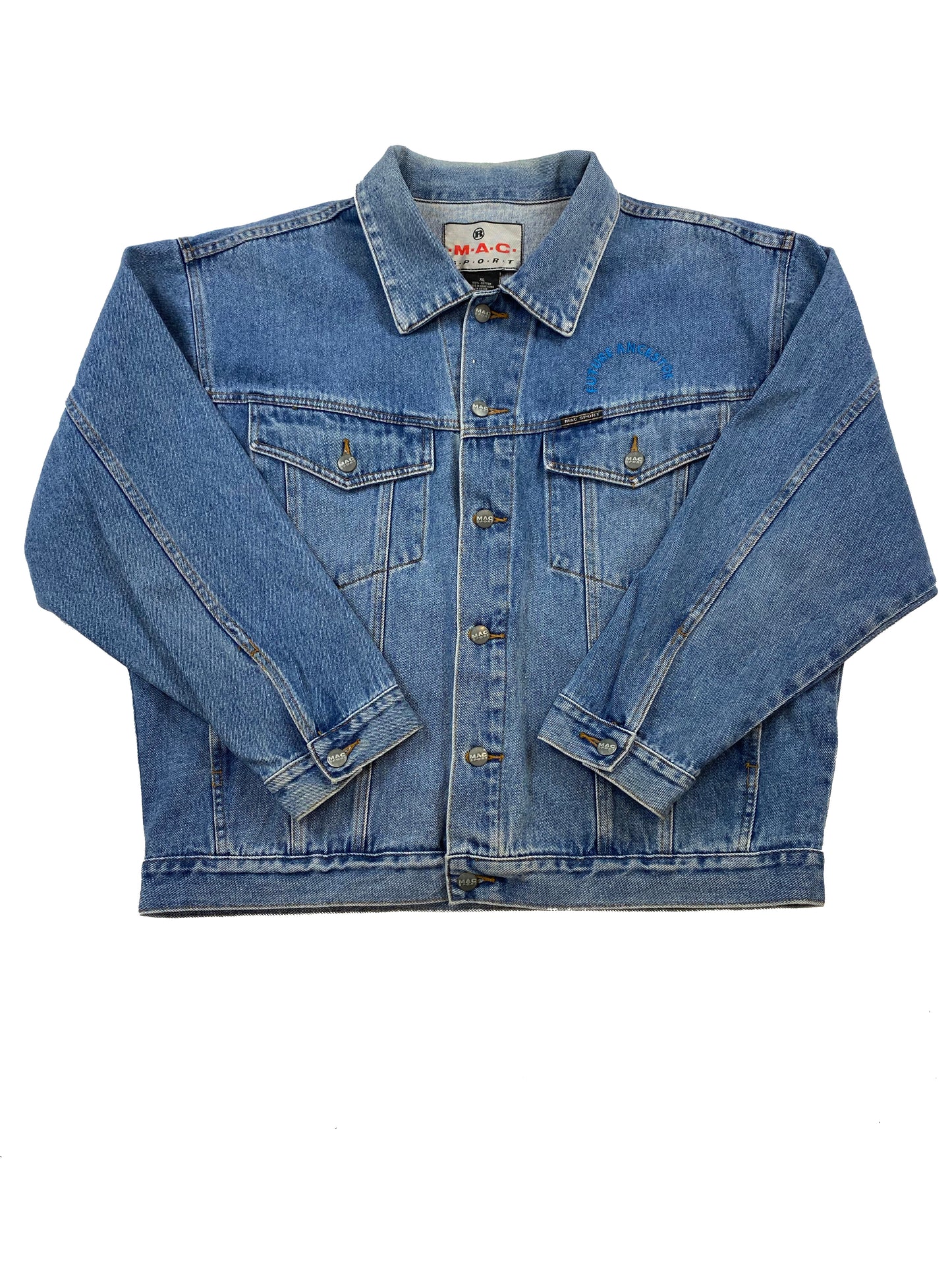 XL Dia de Los Muertos Denim Jacket- 11