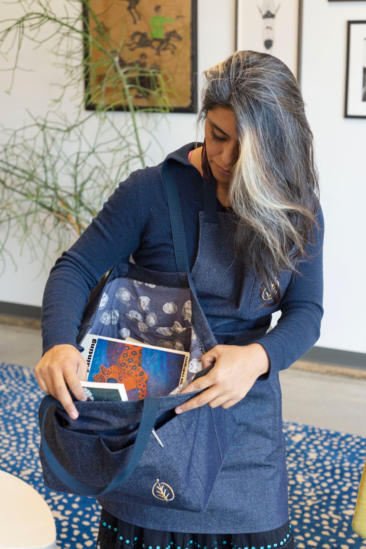 Denim Tote - Indigo Arts Alliance x Loquat