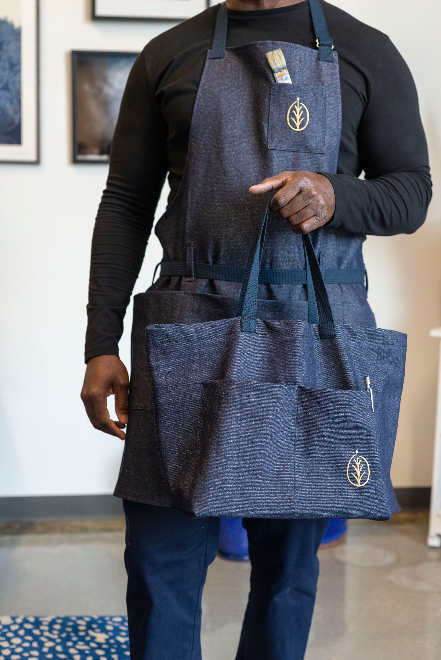 Denim Tote - Indigo Arts Alliance x Loquat