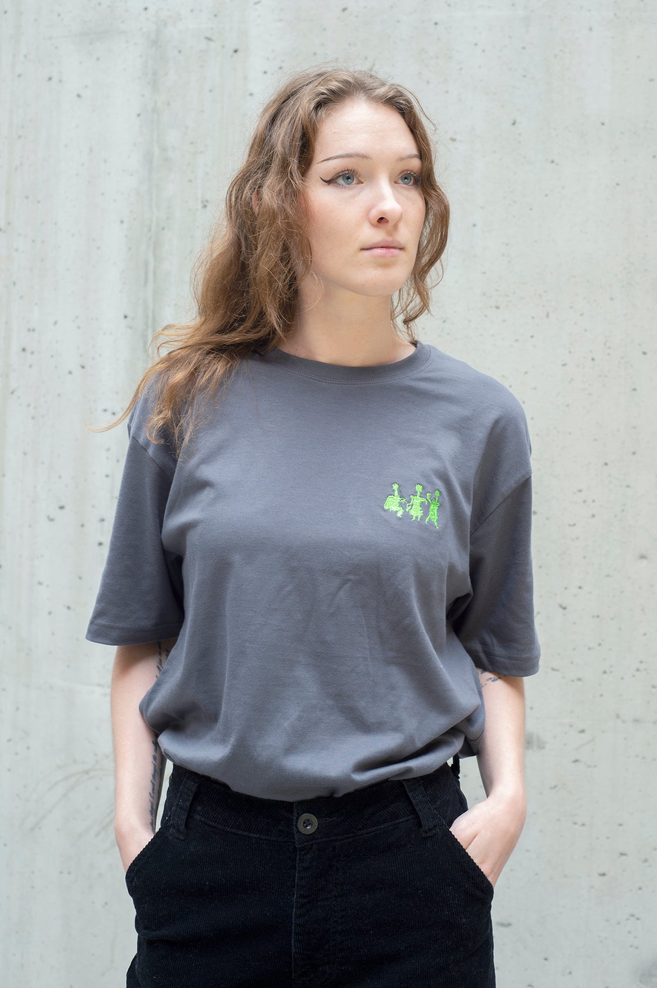 Loquat Organic Supima Cotton T-shirt - Charcoal