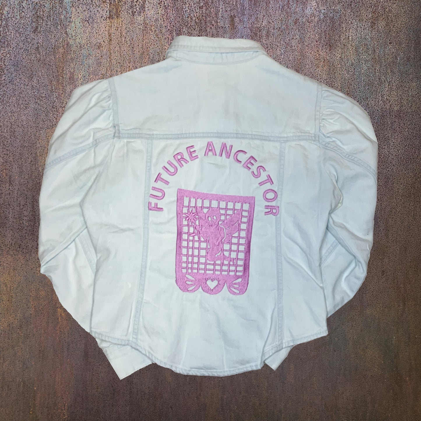 Dia de Los Muertos Denim Jacket - 4