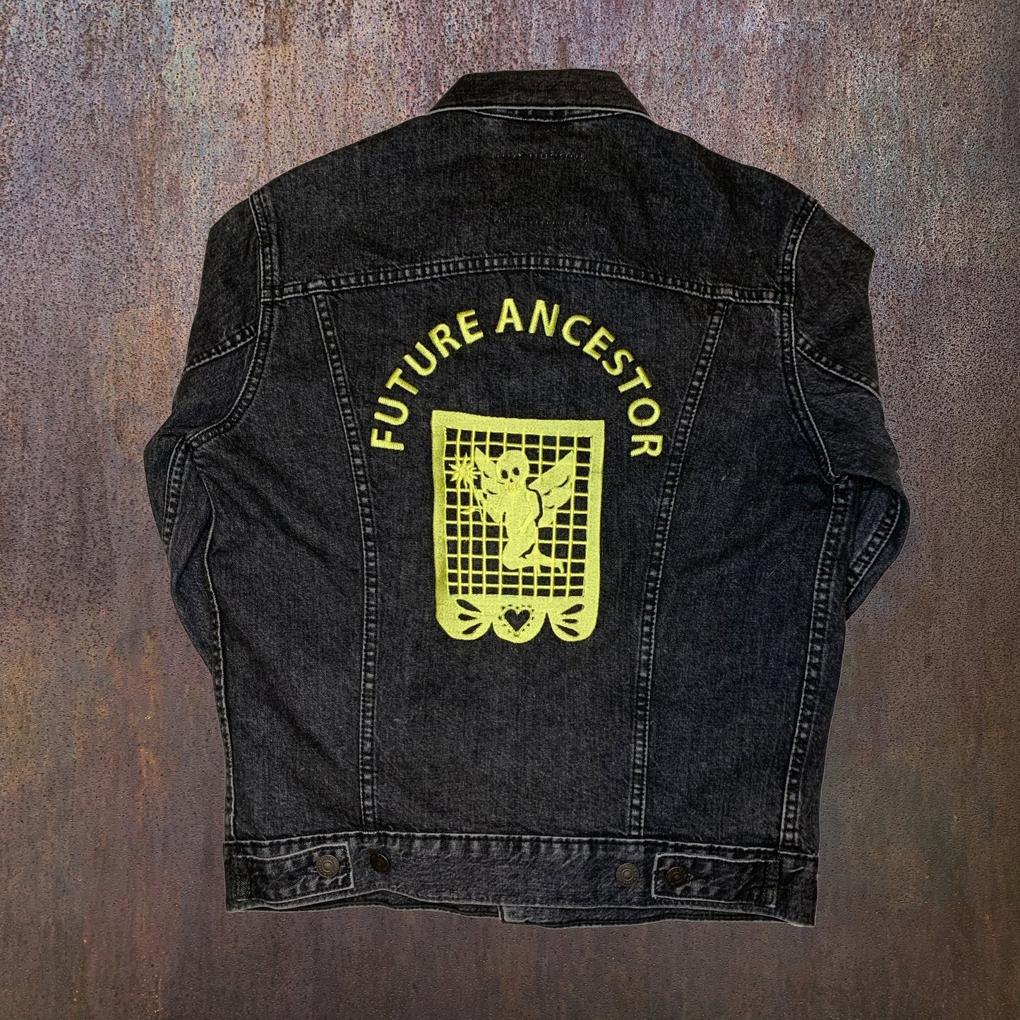 Dia De Los Muertos Denim Jacket - 7