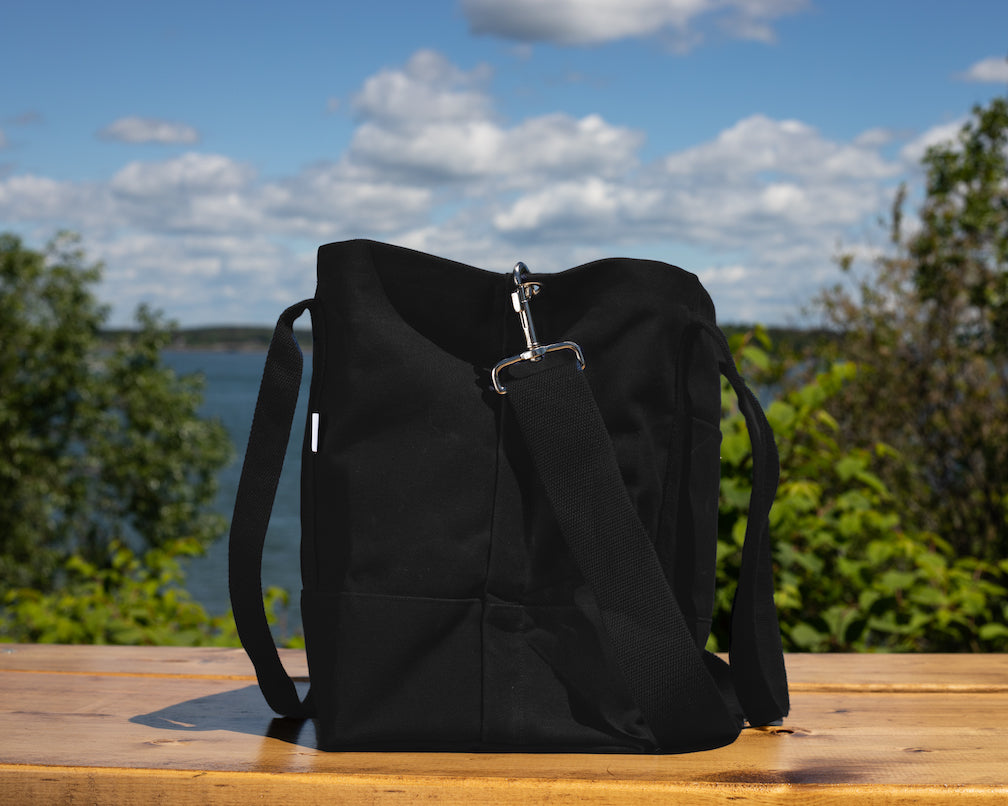 Black Rum Waxed Market Tote