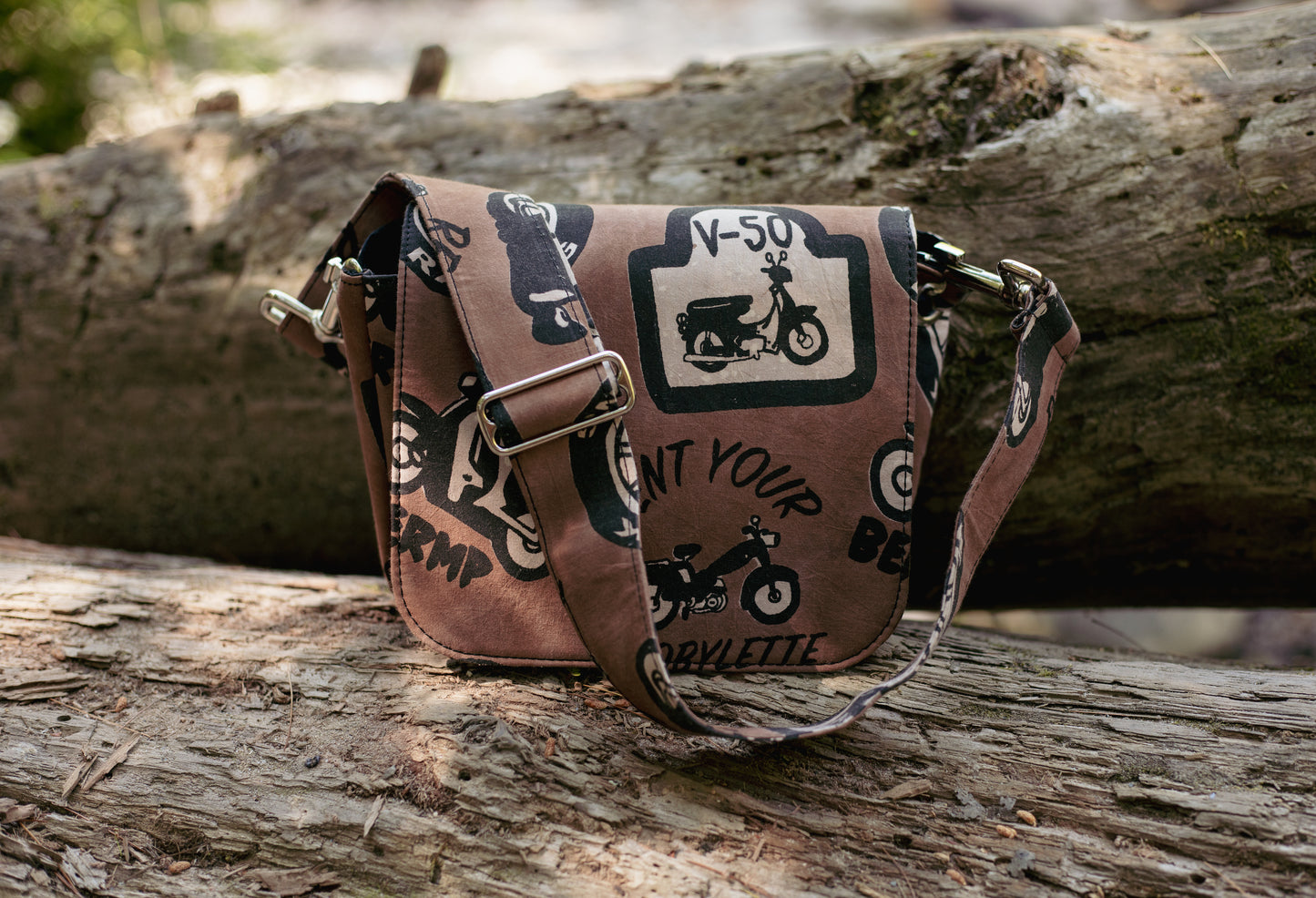 Mobylette Mini Messenger Purse