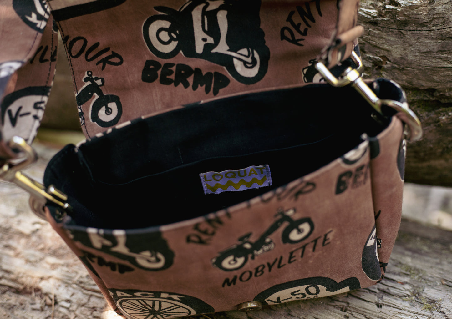 Mobylette Mini Messenger Purse