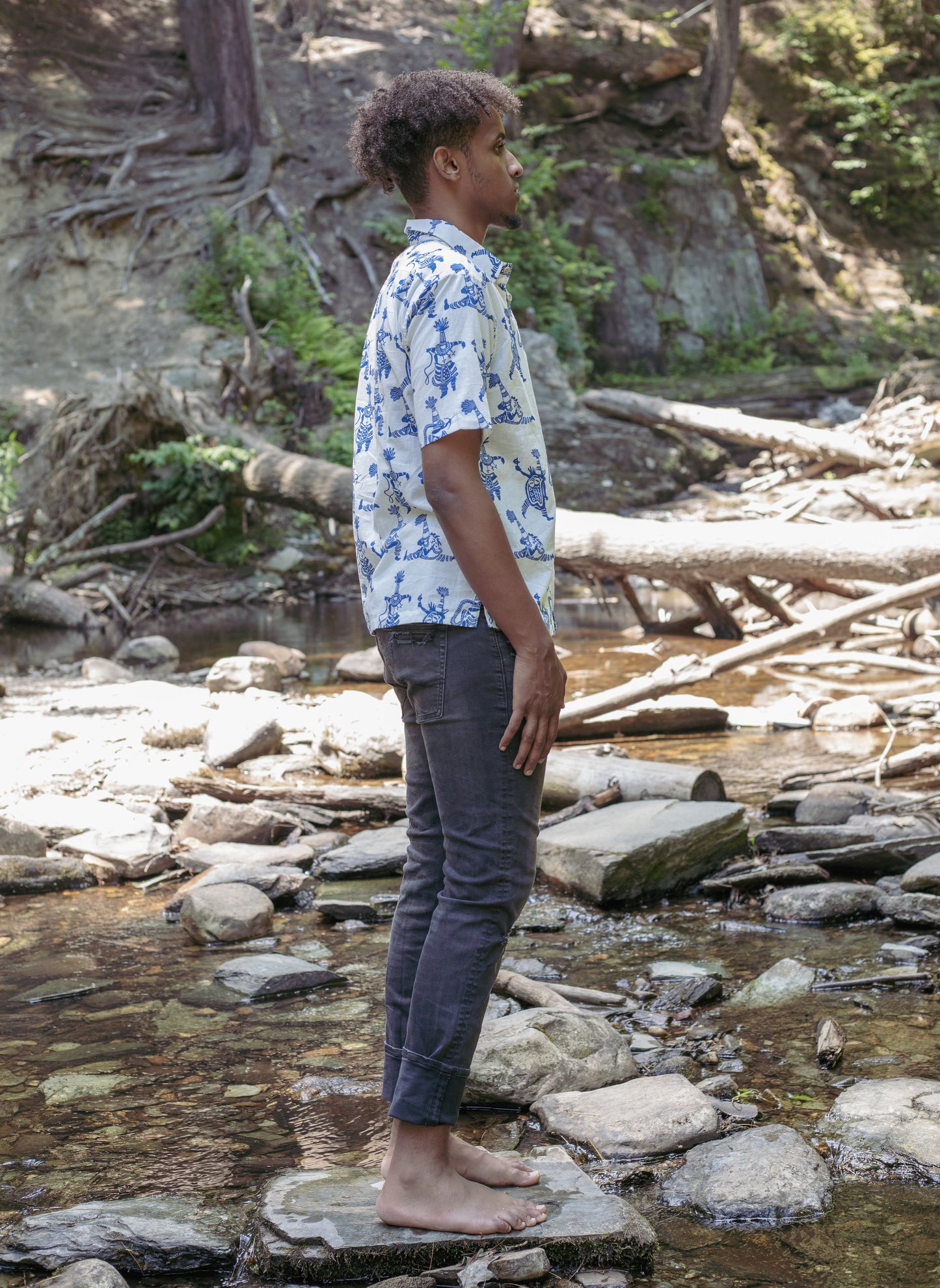 Short Sleeve Button Down - St. George's Gombey