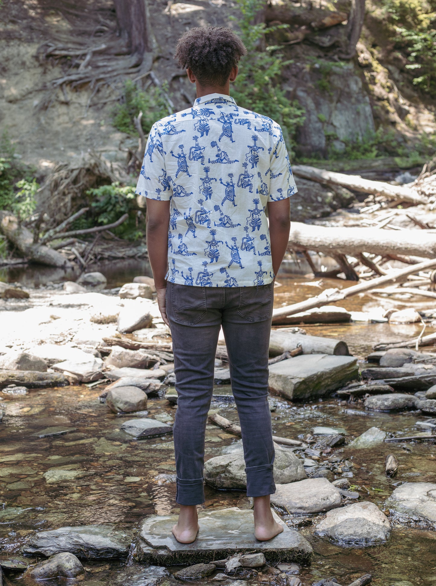 Short Sleeve Button Down - St. George's Gombey