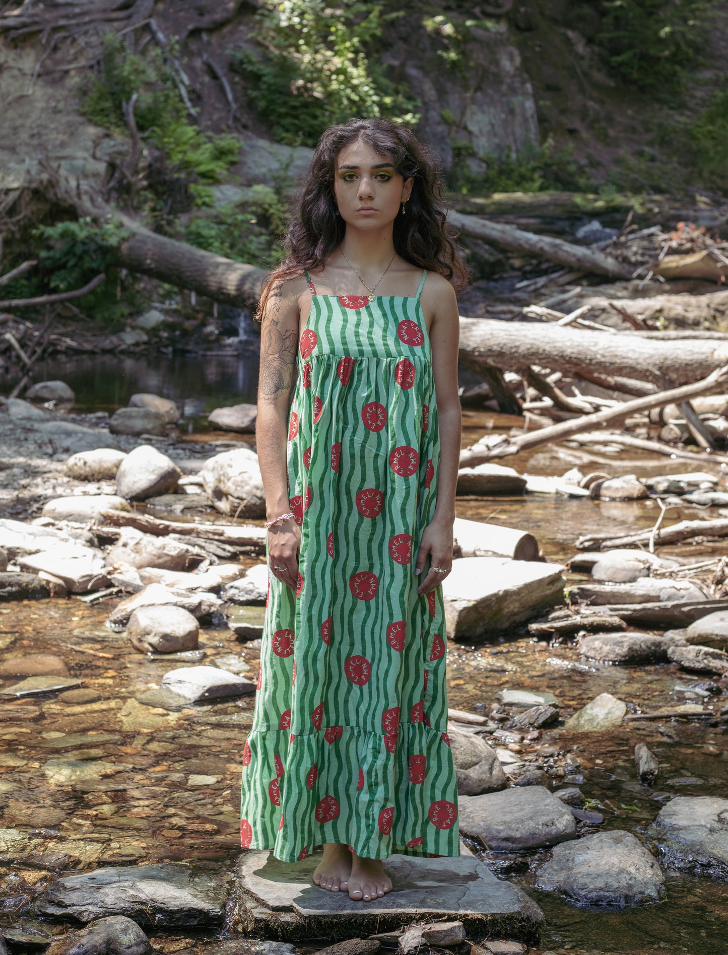 Tiered Dress - Watermelon
