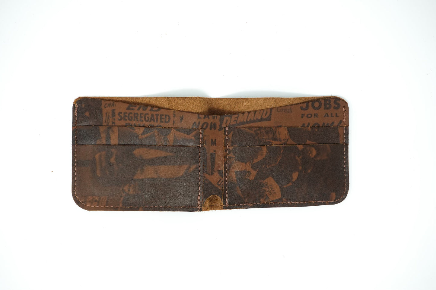 Upcycled Leather Wallet: 018