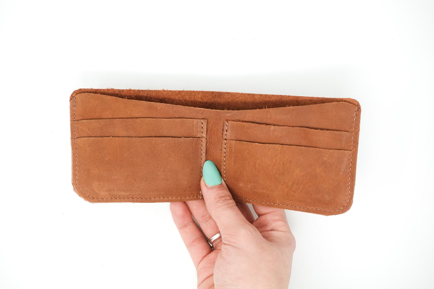 Upcycled Leather Wallet: 021