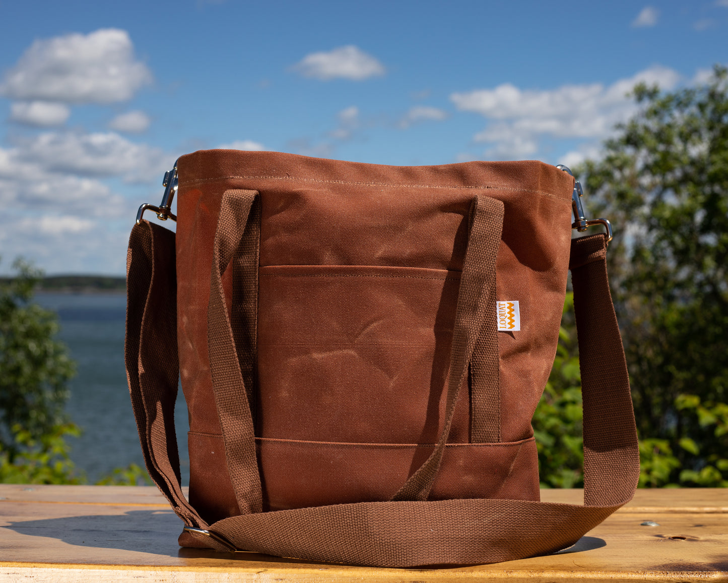 Cedar Waxed Market Tote