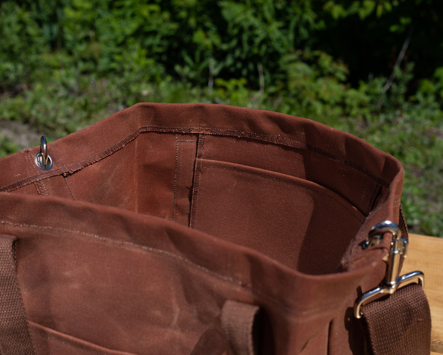Cedar Waxed Market Tote
