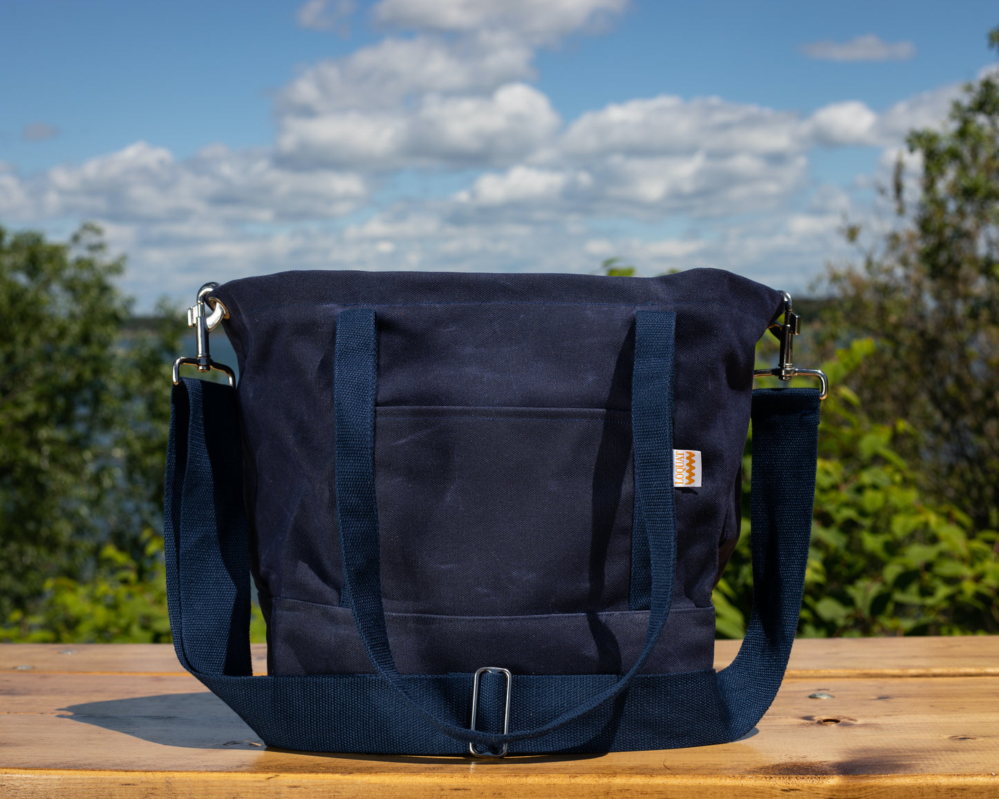 Deep Atlantic Waxed Market Tote