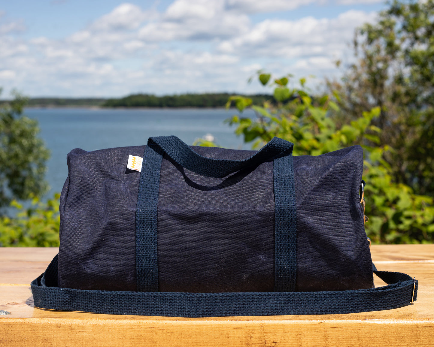 Deep Atlantic Waxed Town Bag