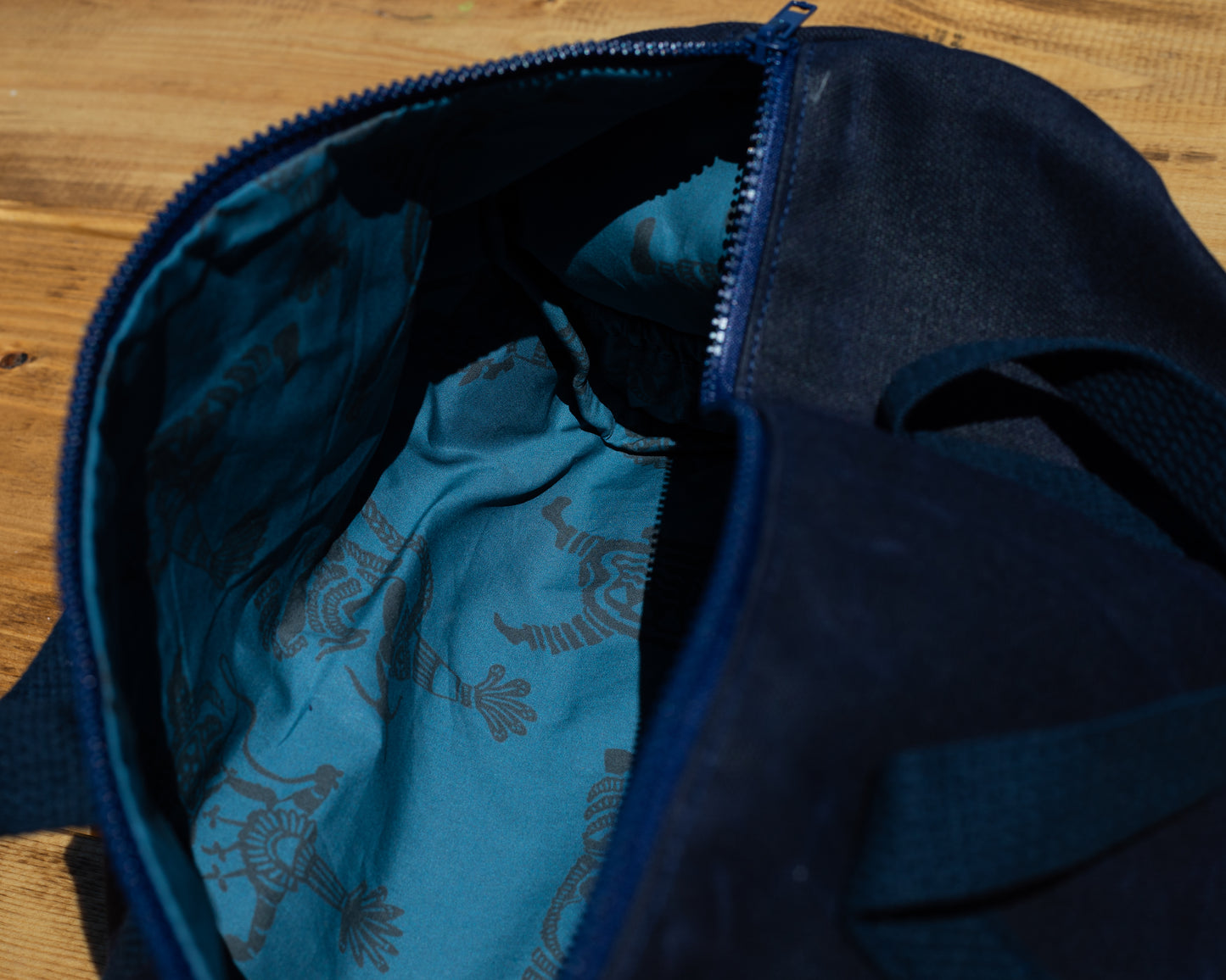 Deep Atlantic Waxed Town Bag