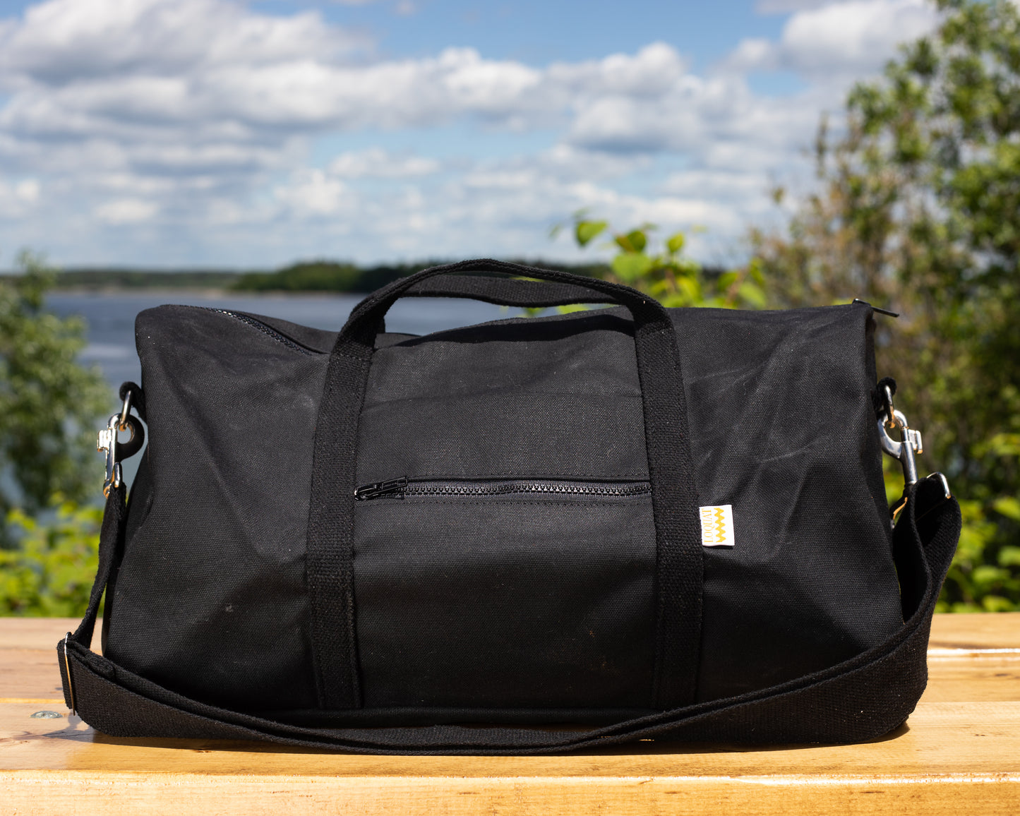 Black Rum Waxed Country Bag