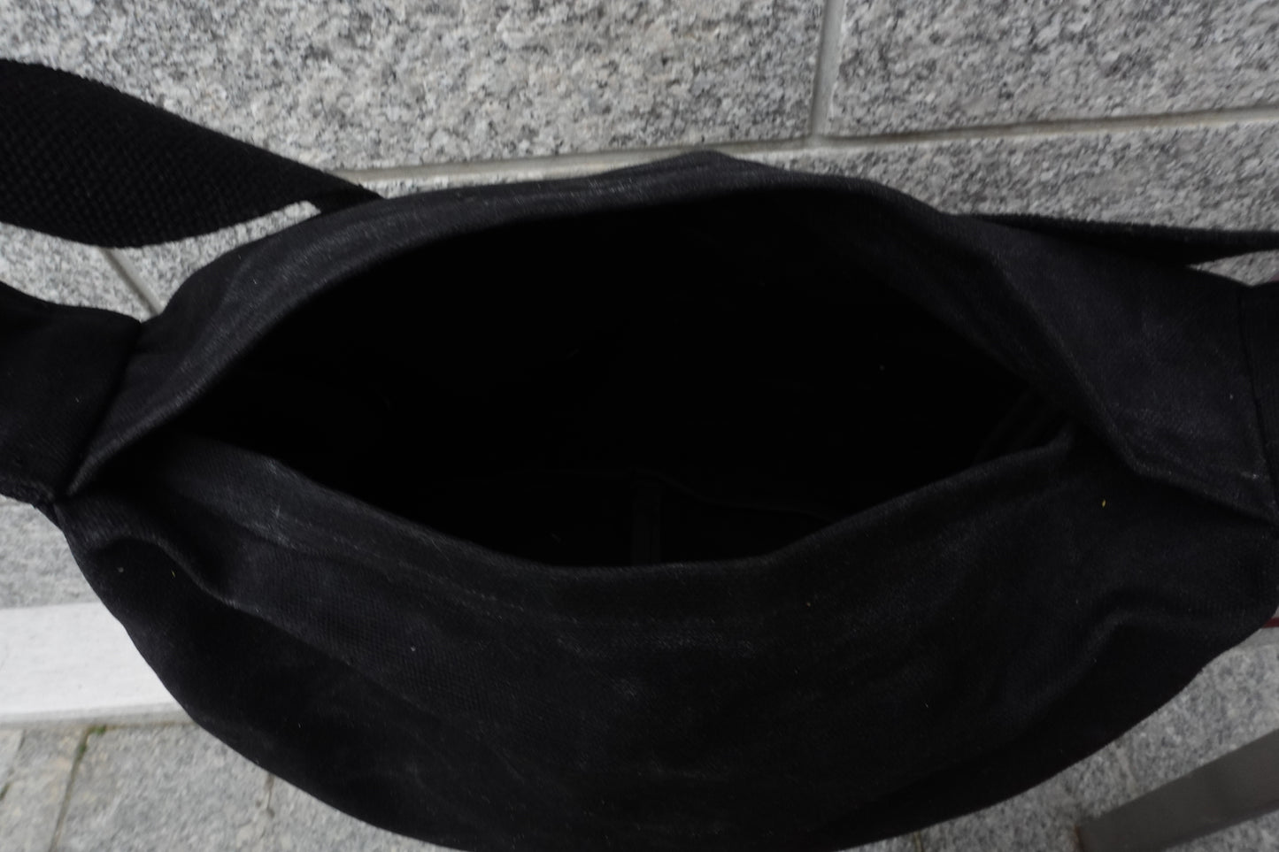Black Rum Waxed Slouch Pouch