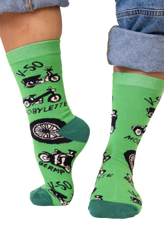Bermuda Grass Mobylette Socks