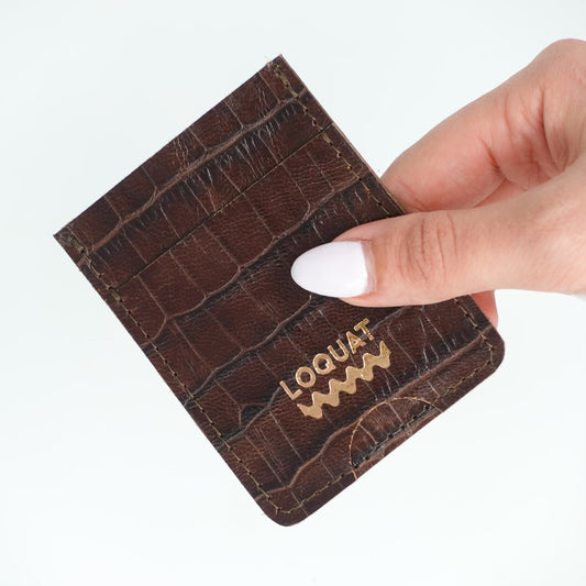 Upcycled Leather Cardholder: 003