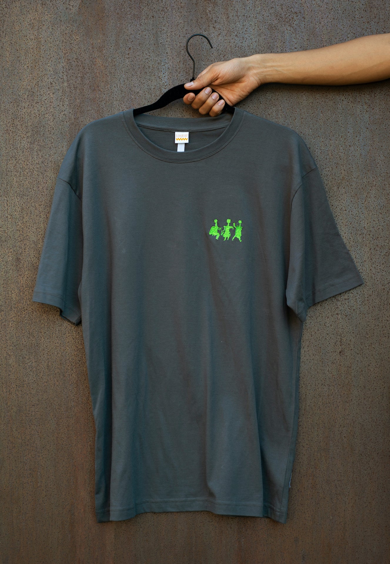 Loquat Organic Supima Cotton T-shirt - Charcoal